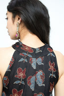 anushé pirani Modal Silk Women Charcoal Knot Dress