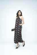 anushé pirani Modal Silk Women Charcoal Knot Dress