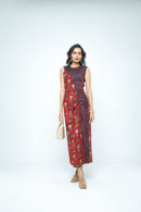 anushé pirani Modal Silk Women Terracotta Ruché Dress