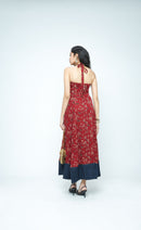 anushé pirani Modal Silk Women Rosewood Parade Flare Dress