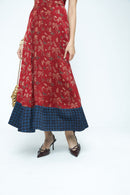 anushé pirani Modal Silk Women Rosewood Parade Flare Dress