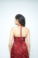 anushé pirani Modal Silk Women Rosewood Parade Flare Dress