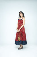 anushé pirani Modal Silk Women Rosewood Parade Flare Dress