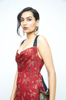 anushé pirani Modal Silk Women Rosewood Contour Dress