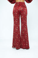 anushé pirani Modal Silk Women Rosewood Flare Pants