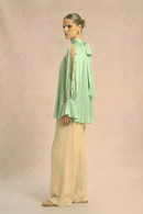 Neora by Nehal Chopra Ash Green Halter Neck Blouse