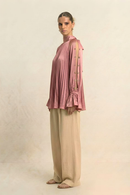 Neora by Nehal Chopra Brick Red Halter Neck Blouse