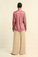 Neora by Nehal Chopra Brick Red Wrap Blouse
