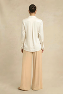 Neora by Nehal Chopra Ivory White Wrap Blouse