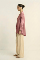 Neora by Nehal Chopra Brick Red Loop Blouse