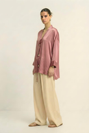Neora by Nehal Chopra Brick Red Loop Blouse