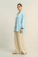 Neora by Nehal Chopra Tropical Breeze Blue Loop Blouse