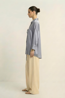 Neora by Nehal Chopra Steel Grey Loop Blouse