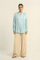 Neora by Nehal Chopra Tropical Breeze Blue Kaftan Blouse