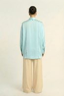 Neora by Nehal Chopra Tropical Breeze Blue Kaftan Blouse