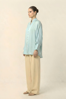 Neora by Nehal Chopra Tropical Breeze Blue Kaftan Blouse