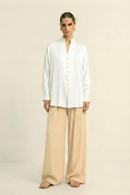 Neora by Nehal Chopra Ivory White Kaftan Blouse