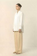 Neora by Nehal Chopra Ivory White Kaftan Blouse