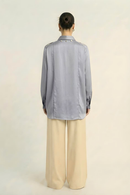 Neora by Nehal Chopra Steel Grey Kaftan Blouse