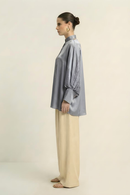 Neora by Nehal Chopra Steel Grey Kaftan Blouse