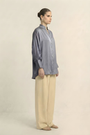 Neora by Nehal Chopra Steel Grey Kaftan Blouse