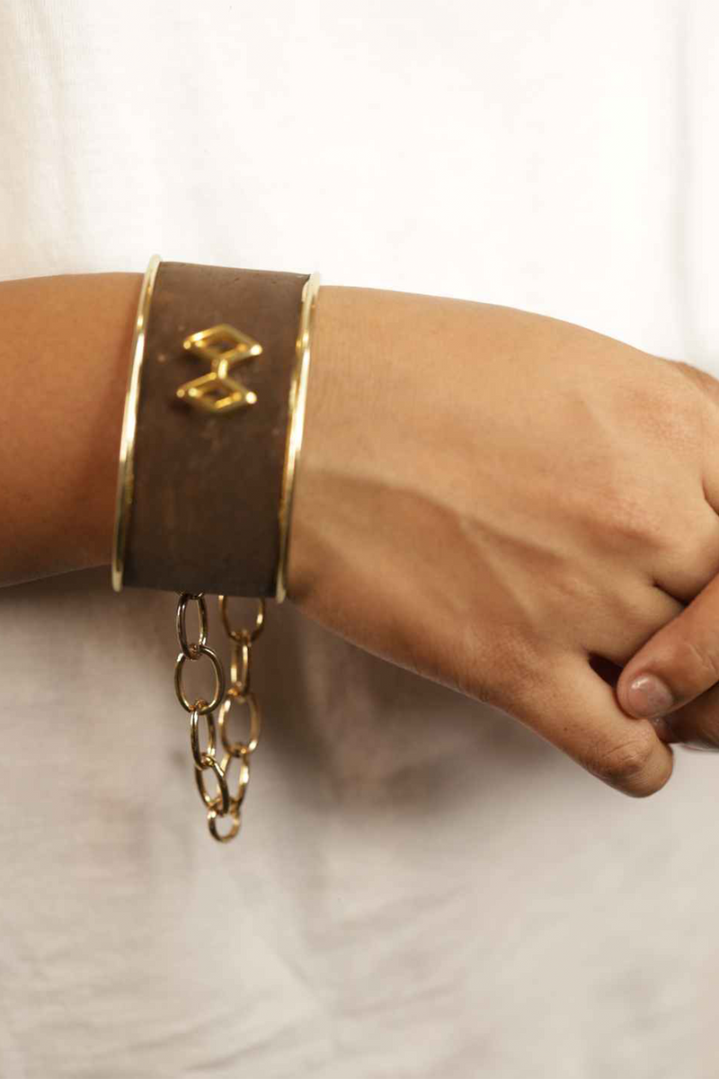 Foret Adjustable Sepia Cuff Bracelet