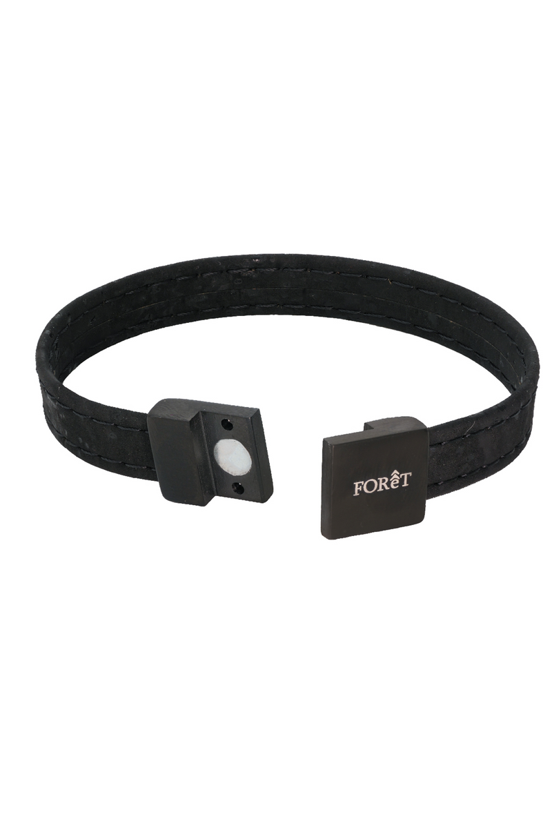 Foret Gun Metal / Noir Luxe - Men Bracelet