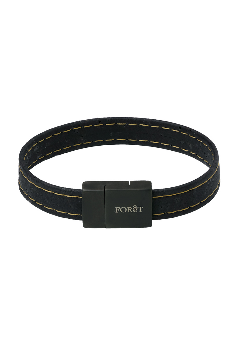 Foret Monochrome Luxe Cork Wristband