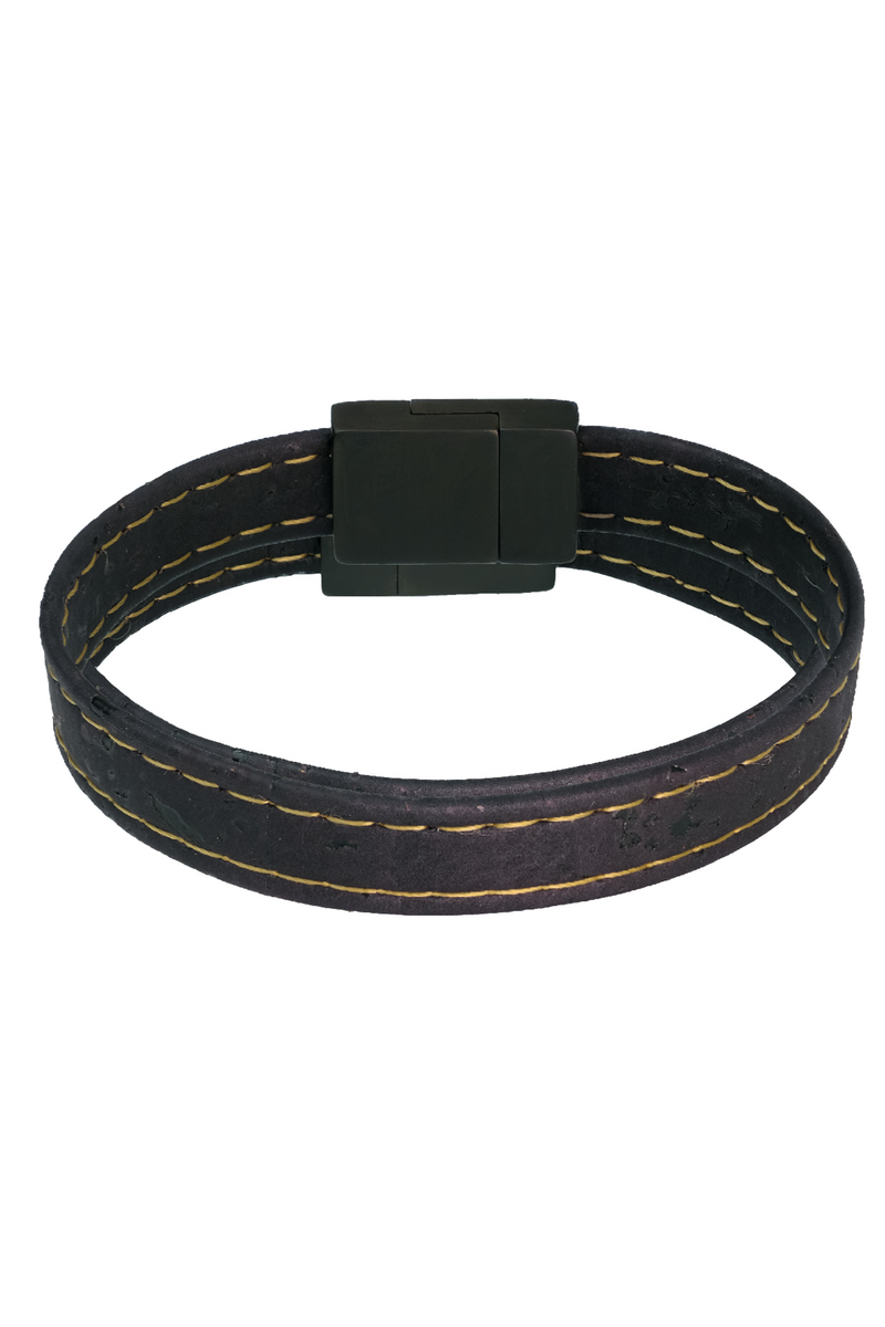 Foret Monochrome Luxe Cork Wristband