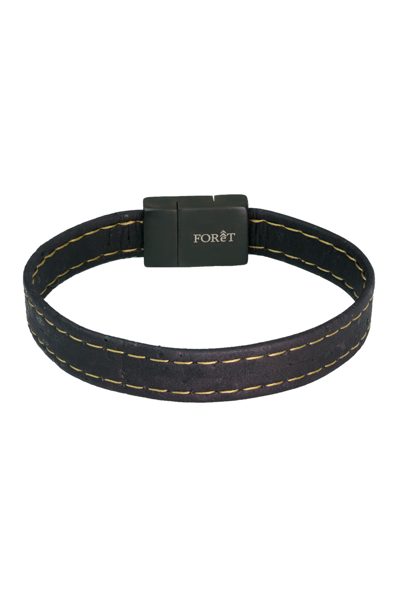 Foret Monochrome Luxe Cork Wristband