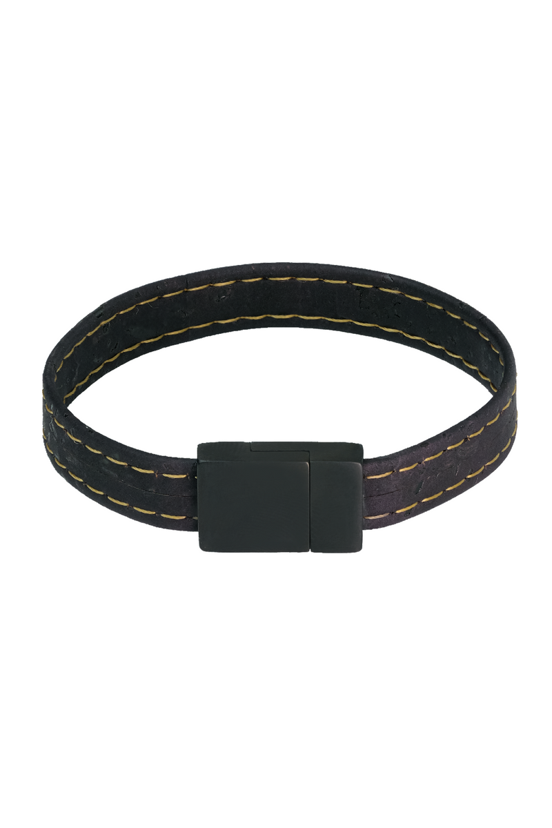 Foret Monochrome Luxe Cork Wristband