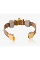 Foret Sacred Lotus Bracelet In Porcelain Ceramic And Cork