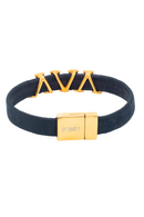 Foret Nautical Gold Shark Tooth Cork Men Bracelet
