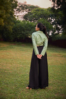 The Conscious Closet Spanish Green Spanish Cut-Out Blazer