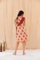 The Conscious Closet Rose Shell and Smokey Pink Eucalyptus Meadow Dress Set