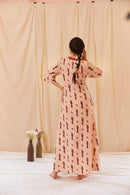 The Conscious Closet Smokey Pink Hopeful Birdie Long Dress