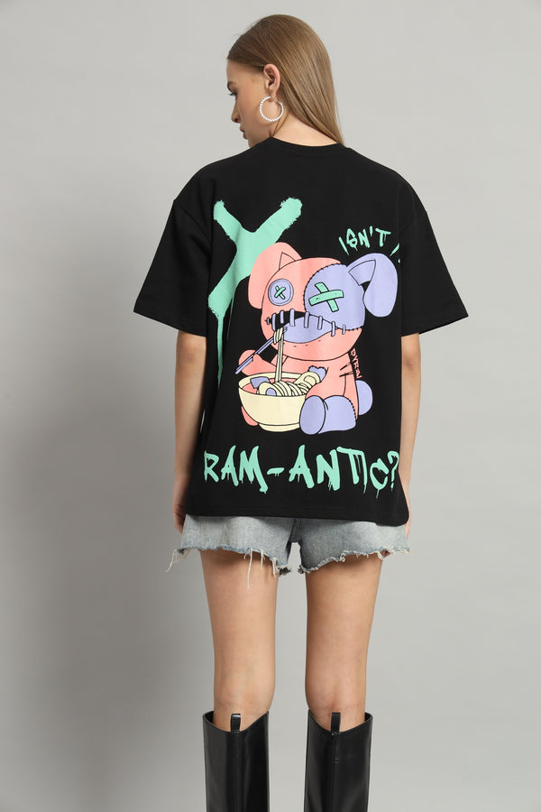 Dvrzi Black Ram-Antic Oversized Tee Women’s