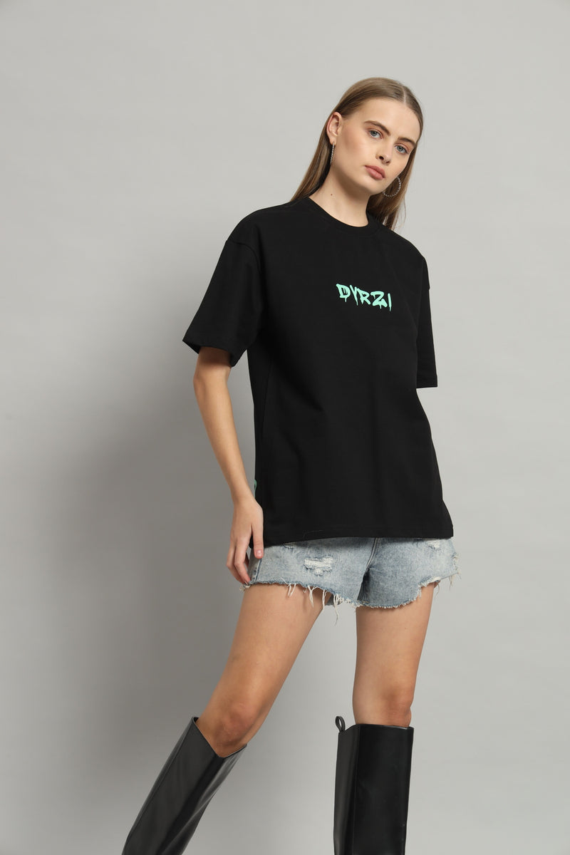 Dvrzi Black Ram-Antic Oversized Tee Women’s