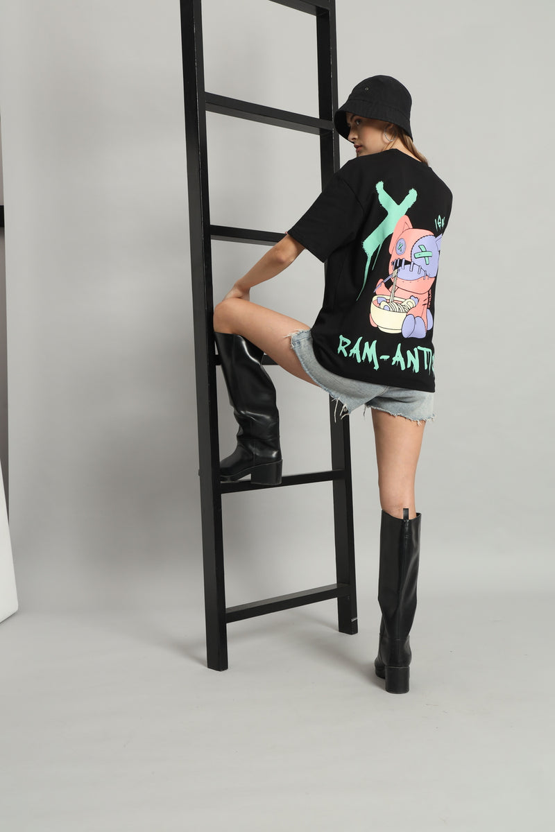 Dvrzi Black Ram-Antic Oversized Tee Women’s