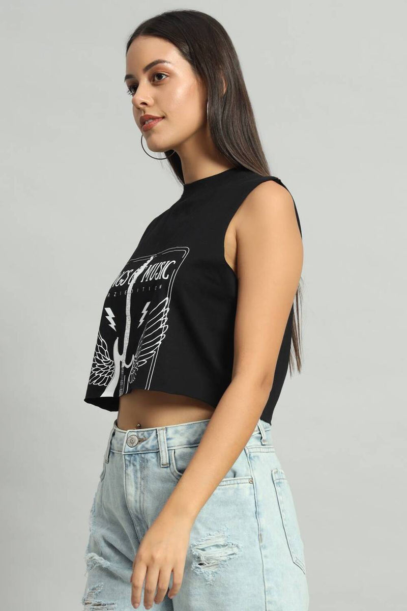 Dvrzi Black Wings Of Music Tank Top