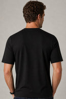Venhoma Bio-Washed Cotton Men's Black T-Shirt