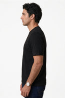 Venhoma Bio-Washed Cotton Men's Black T-Shirt