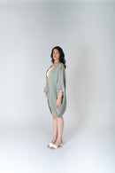 Neora by Nehal Chopra Green Braided Short Cape