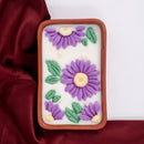 Pravaah Surajmukhi Hand Poured Floral Soy Candle, 4 Wicks in Terracotta Bowl, Jasmine and Bergamot