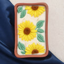 Pravaah Surajmukhi Hand Poured Floral Soy Candle, 4 Wicks in Terracotta Bowl, Jasmine and Bergamot