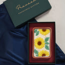 Pravaah Surajmukhi Hand Poured Floral Soy Candle, 4 Wicks in Terracotta Bowl, Jasmine and Bergamot