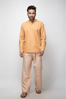 Sepia Stories Carreno Cotton Kurta in Ochre