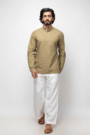 Sepia Stories Carreno Cotton Kurta in Olive