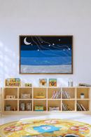 JOD Pure Cottton Cascading Night Textile Wall Art