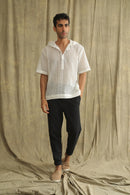 Label Muslin White Knit Crochet Hoodie